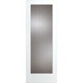 Trimlite 24" x 80" Primed 1-Lite Interior French Slab Door with Rain Tempered Glass 2068pri1501RAIT